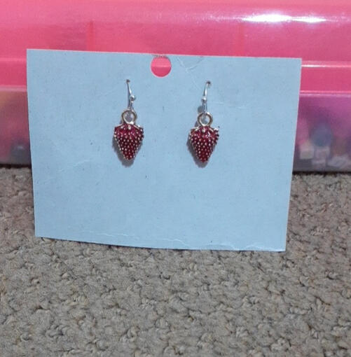 strawberry earrings