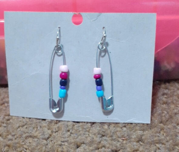 pin earrings