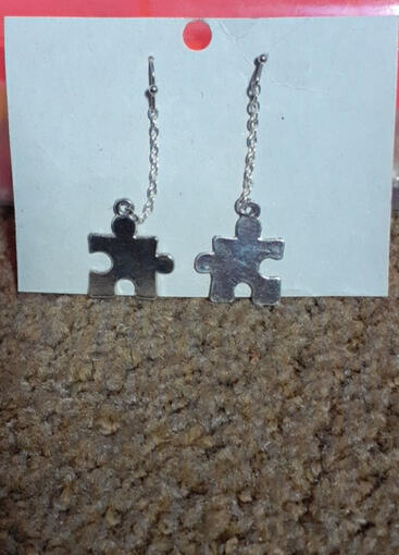 puzzle piece earrings