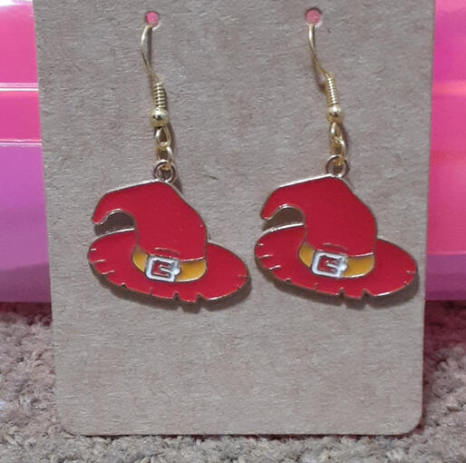 witch hat earrings