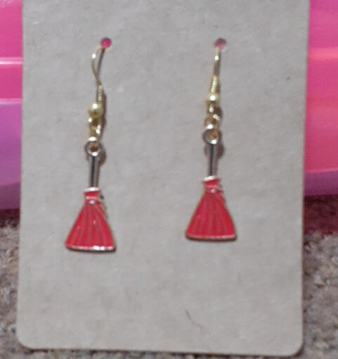 broomstick earrings