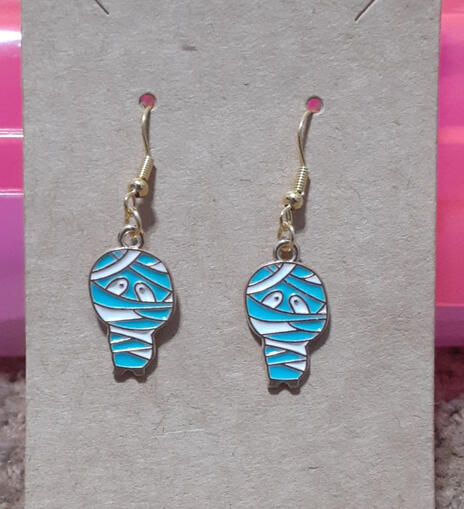 Mummy earrings
