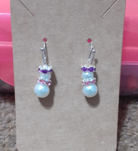 snowman earrings