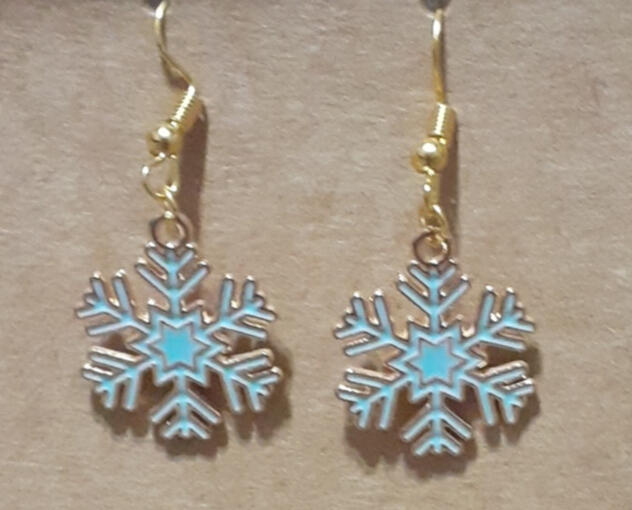 snowman earrings