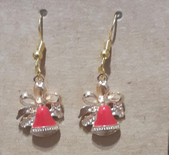 snowman earrings